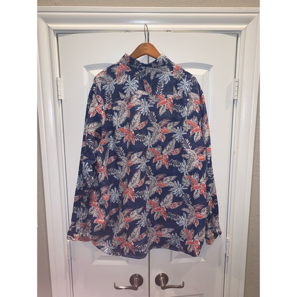 Tommy Bahama Hawaiian Button-Up Camp Shirt - Picture 3 of 5